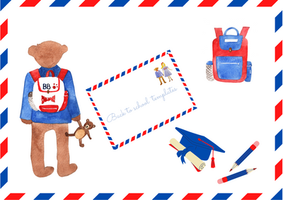 BACK TO SCHOOL PEN PAL TEMPLATES