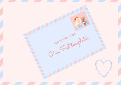 FEBRUARY & VALENTINE'S PEN PAL TEMPLATE