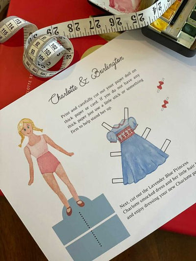 CHARLOTTE & BURLINGTON PAPER DOLL