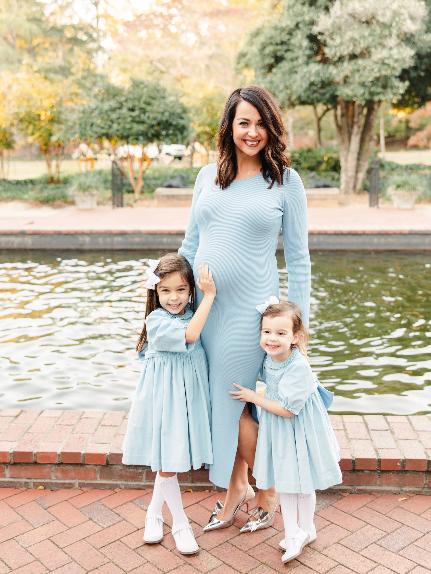 Charlotte sy Dimby classic timeless traditional smocked dresses for babies and girls handmade French style children clothing paris boutique cinderella disney princess dress blue slipper