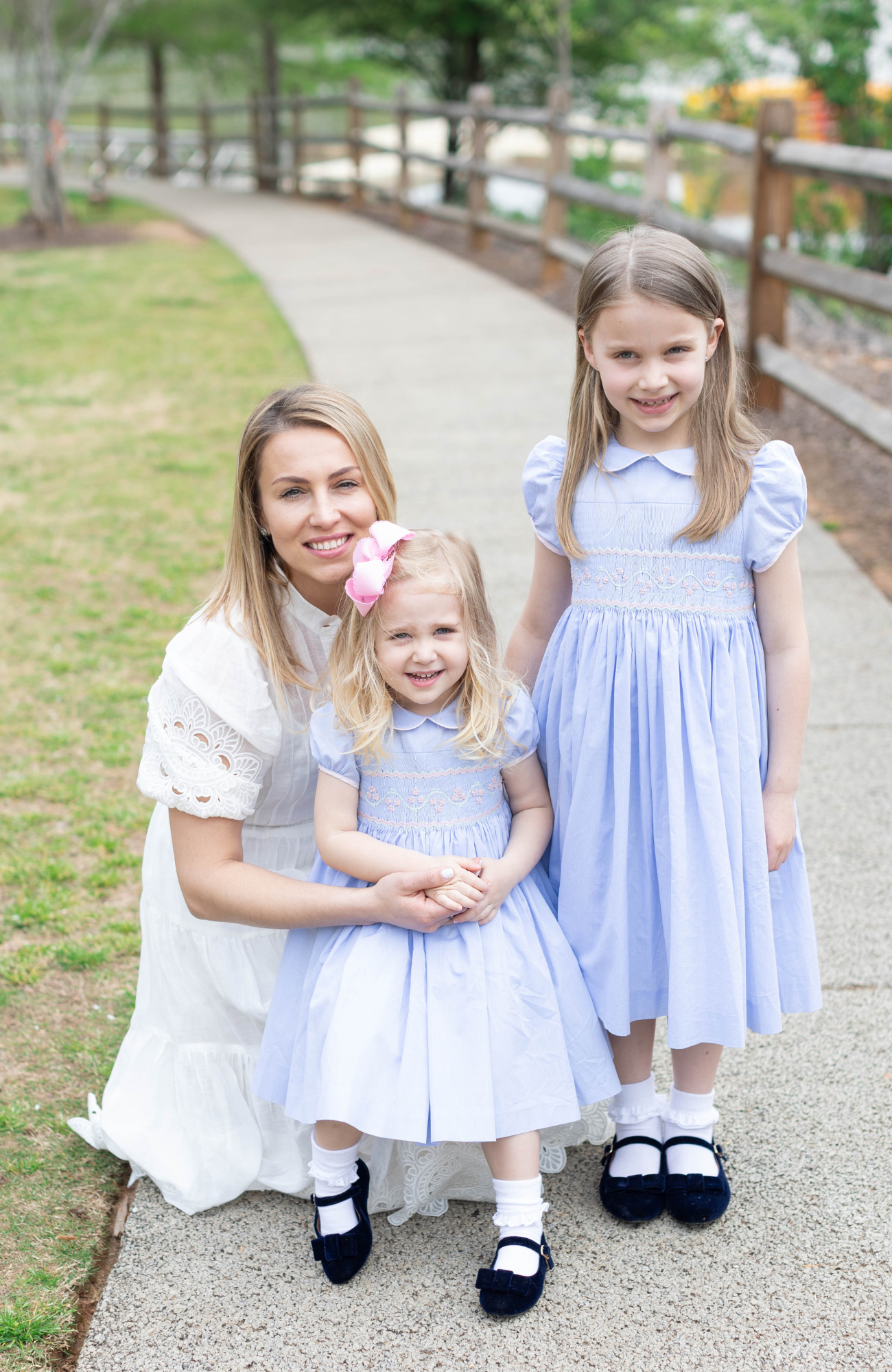Charlotte sy Dimby classic timeless traditional smocked dresses for babies and girls handmade French style children clothing paris boutique pastel blue children photography heirloom twirl dress georgia mother's day